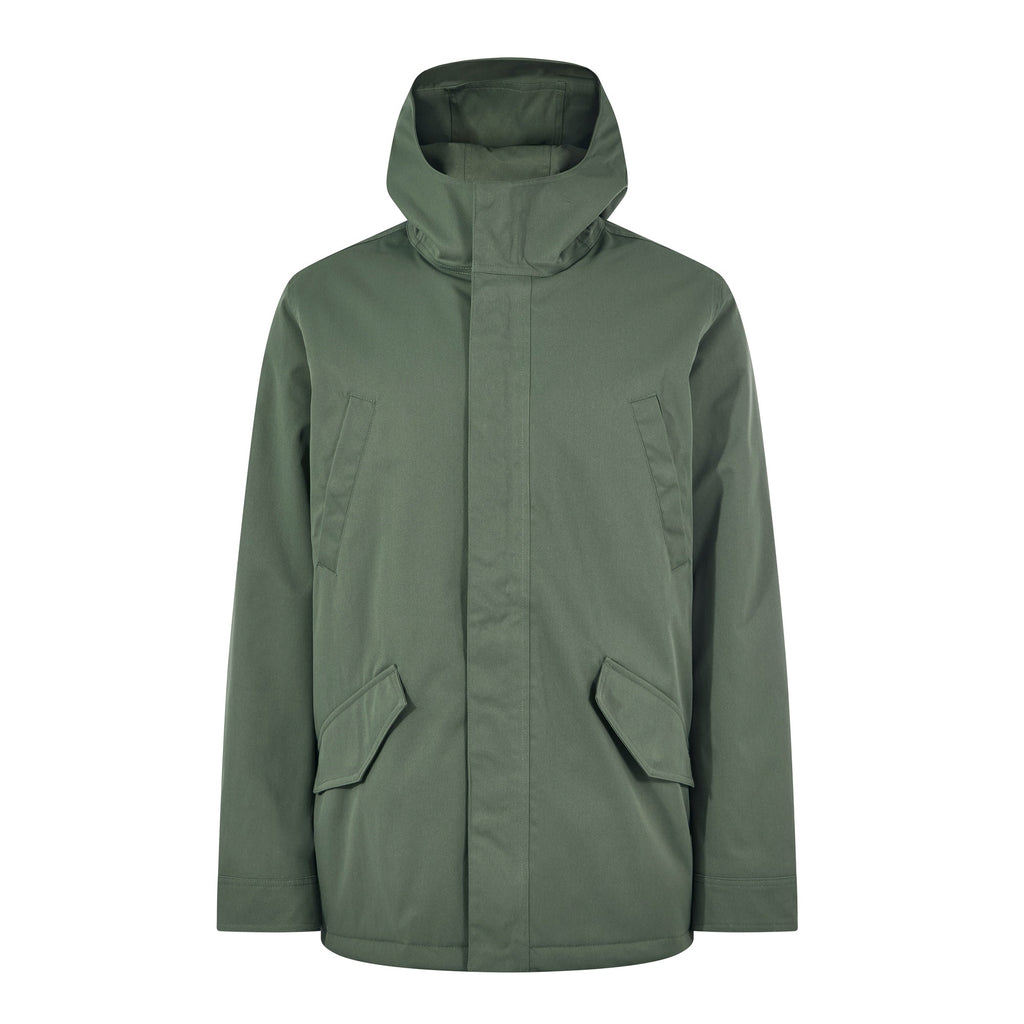 Dunnigan Mens Lightweight Padded Waterproof Parka - Forage Green - Image 10