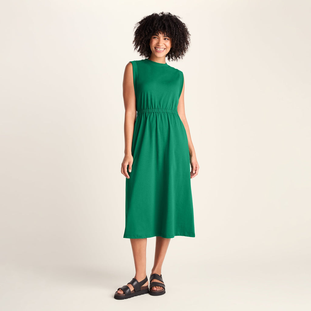Ebony Womens Supersoft Dress - Green - Image 3