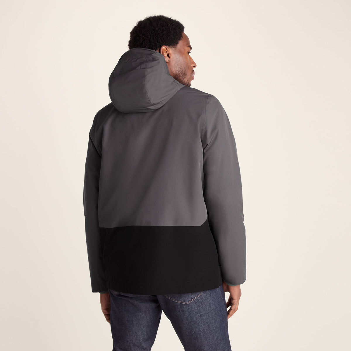 Ellon Mens Waterproof Jacket - Black/Deep Slate - Image 5