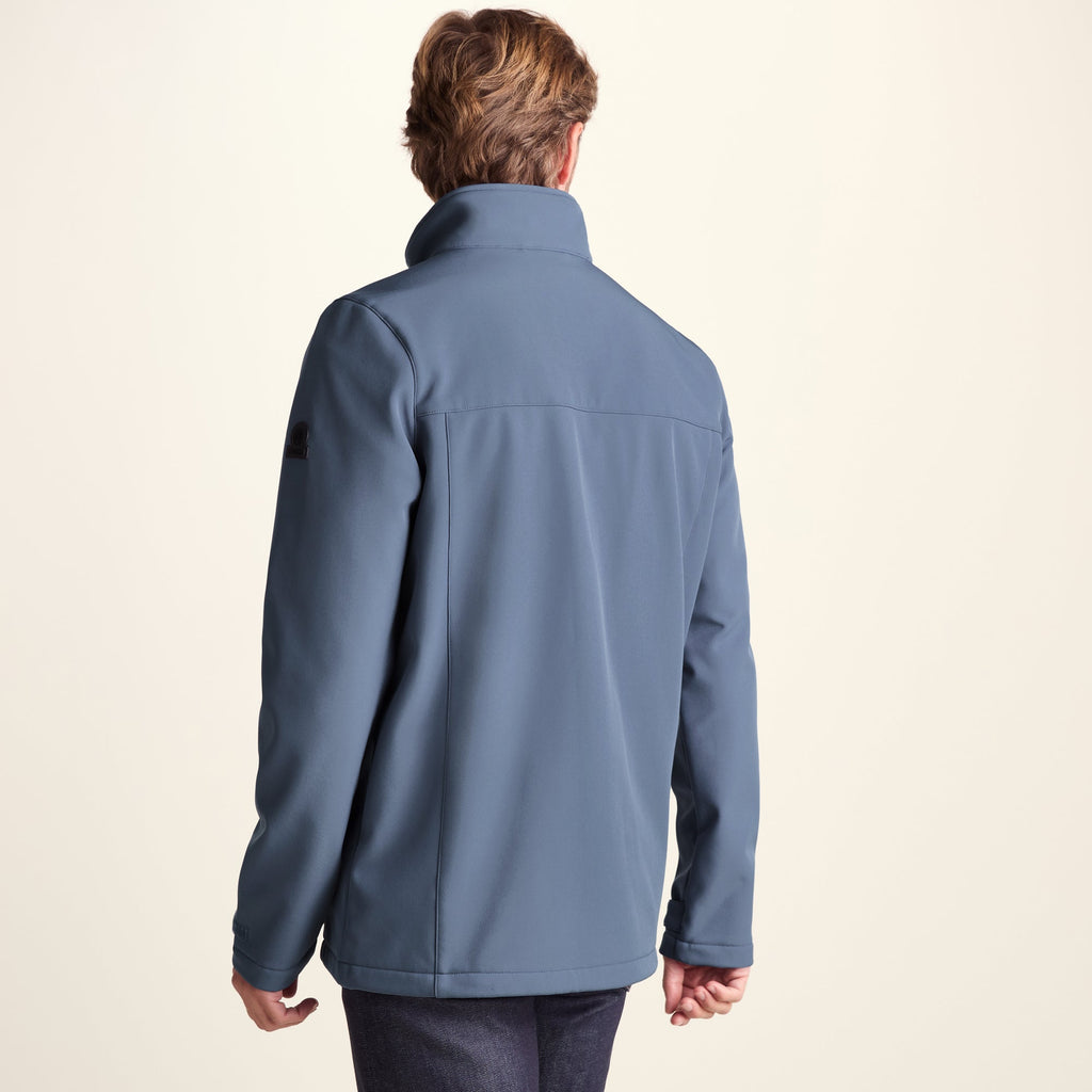 Feizor Mens Shower Resistant Softshell Jacket - Smokey Blue - Image 3