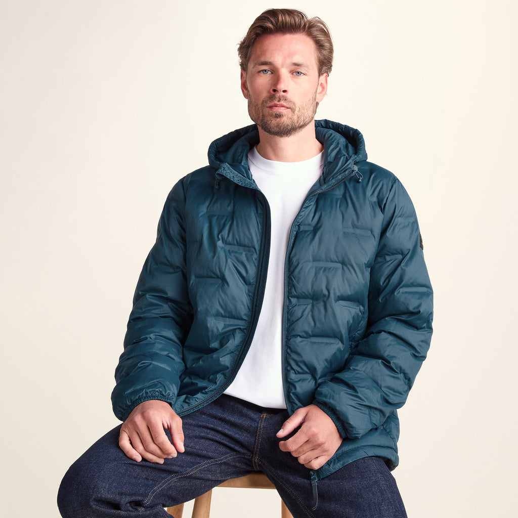 Fender Mens Shower Resistant Insulated Jacket - Petrol Green - Image 4