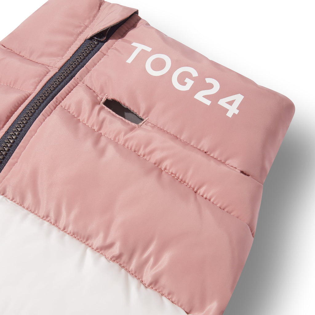 Fetch Padded Dog Coat M - Faded Pink/Ice Grey/Washed Blue - Image 4