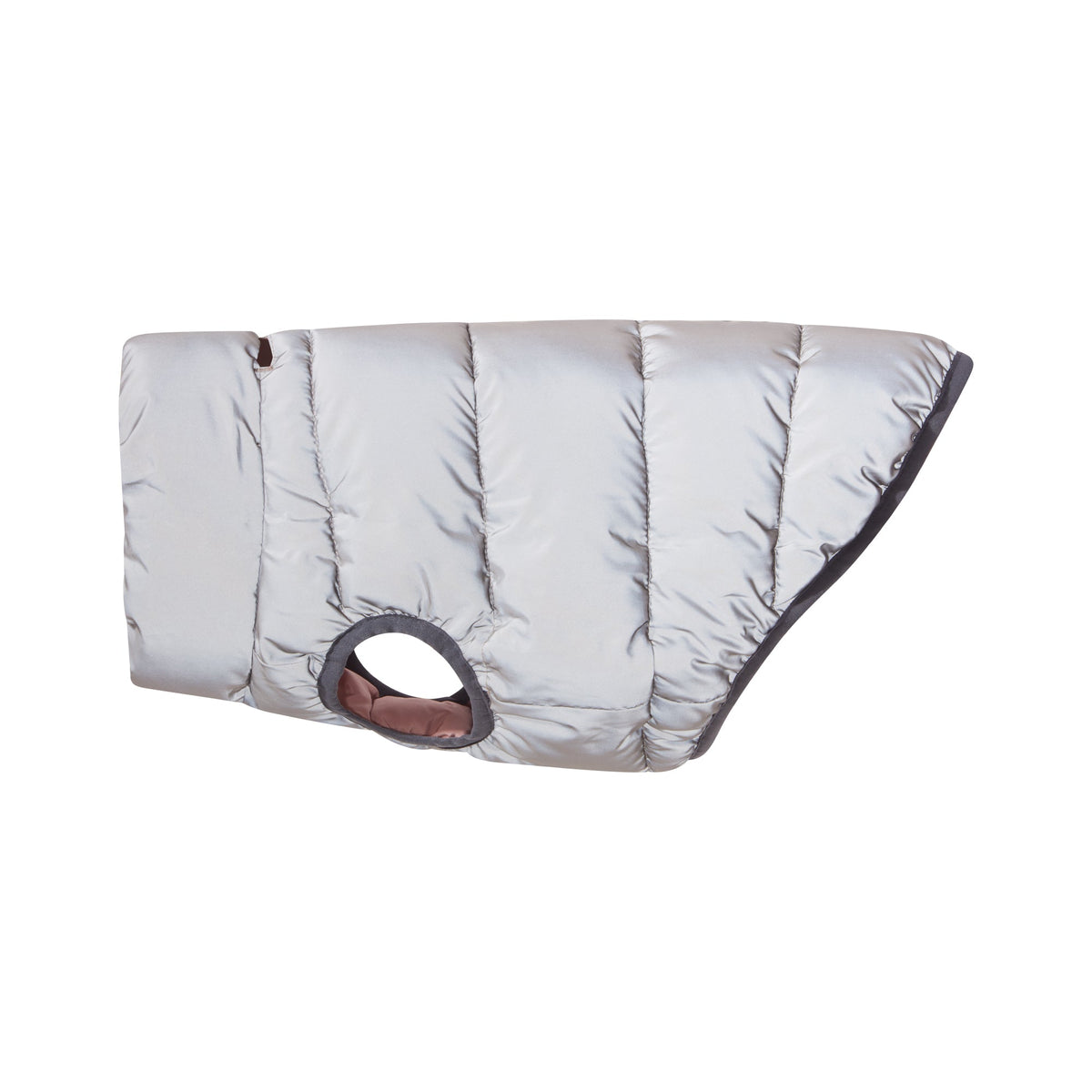 Fetch Padded Dog Coat XL - Faded Pink/Ice Grey/Washed Blue - Image 5