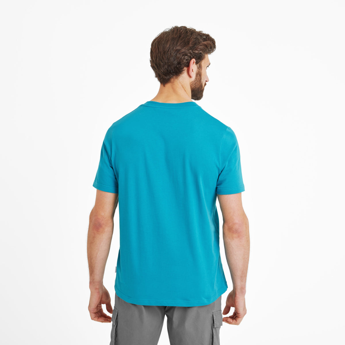 Foran Mens 100% Cotton Supersoft T-Shirt - Mosaic Blue - Image 3