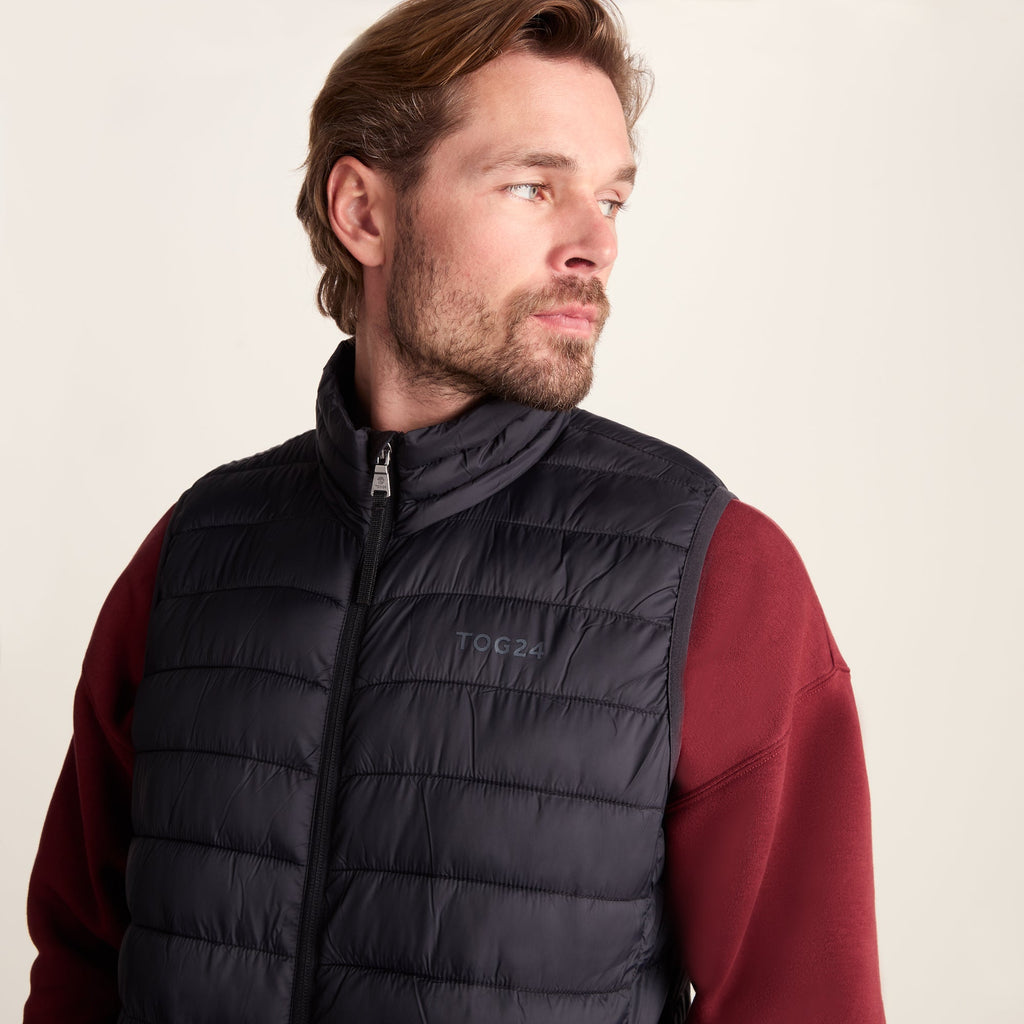 Gibson Mens Insulated Padded Gilet - Black - Image 5