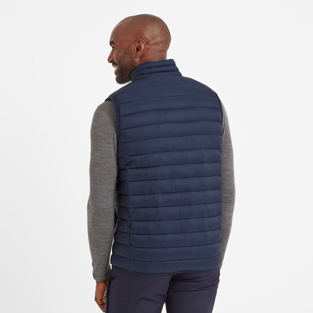 Gibson Mens Insulated Padded Gilet - Dark Indigo - Image 3