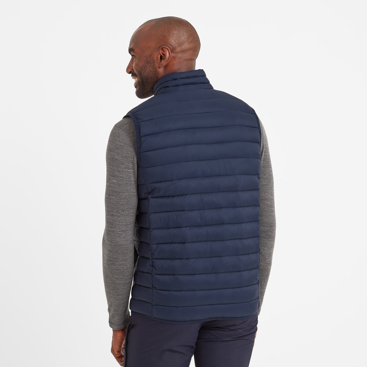 Gibson Mens Insulated Padded Gilet - Dark Indigo - Image 3