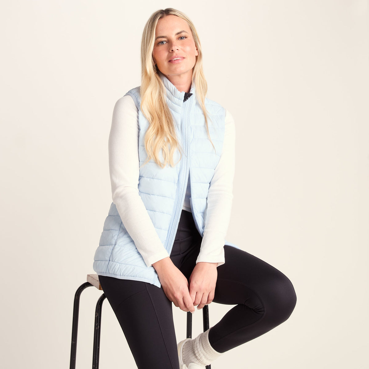 Gibson Womens Insulated Padded Gilet - Ice Blue - Image 4