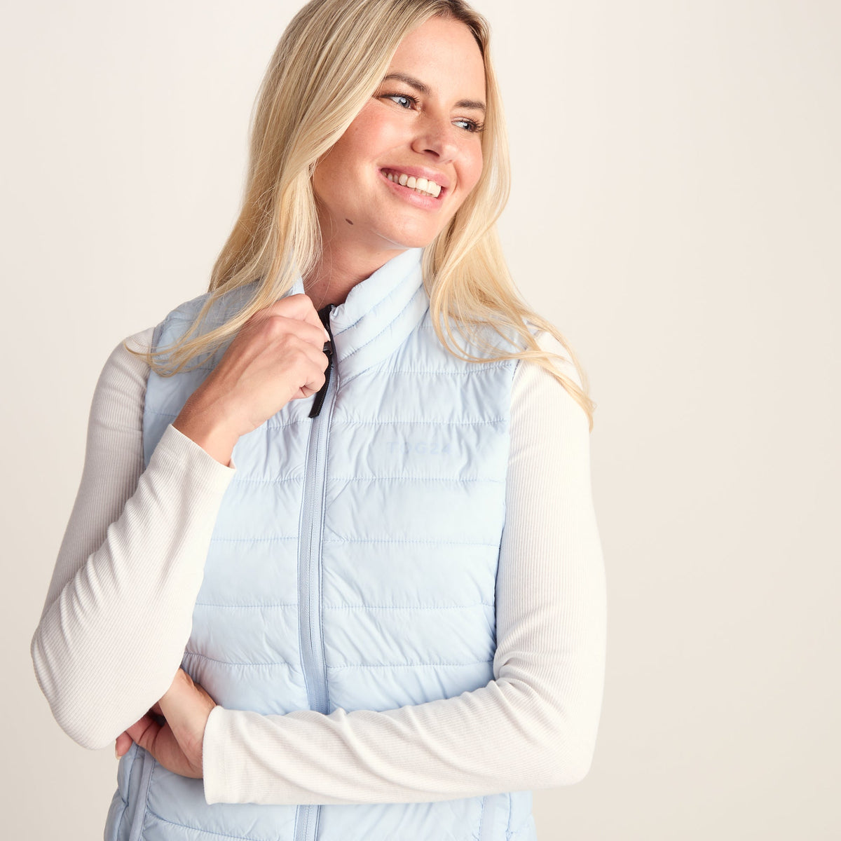Gibson Womens Insulated Padded Gilet - Ice Blue - Image 5
