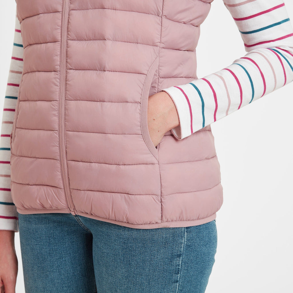 Gibson Womens Insulated Padded Gilet - Faded Pink - Image 8