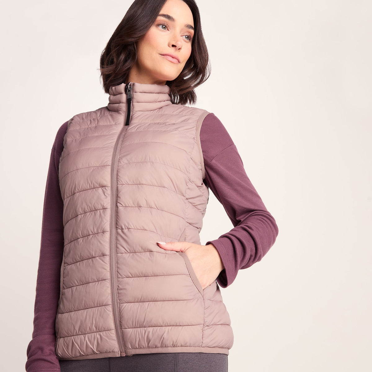 Gibson Womens Insulated Padded Gilet - Faded Pink - Image 6