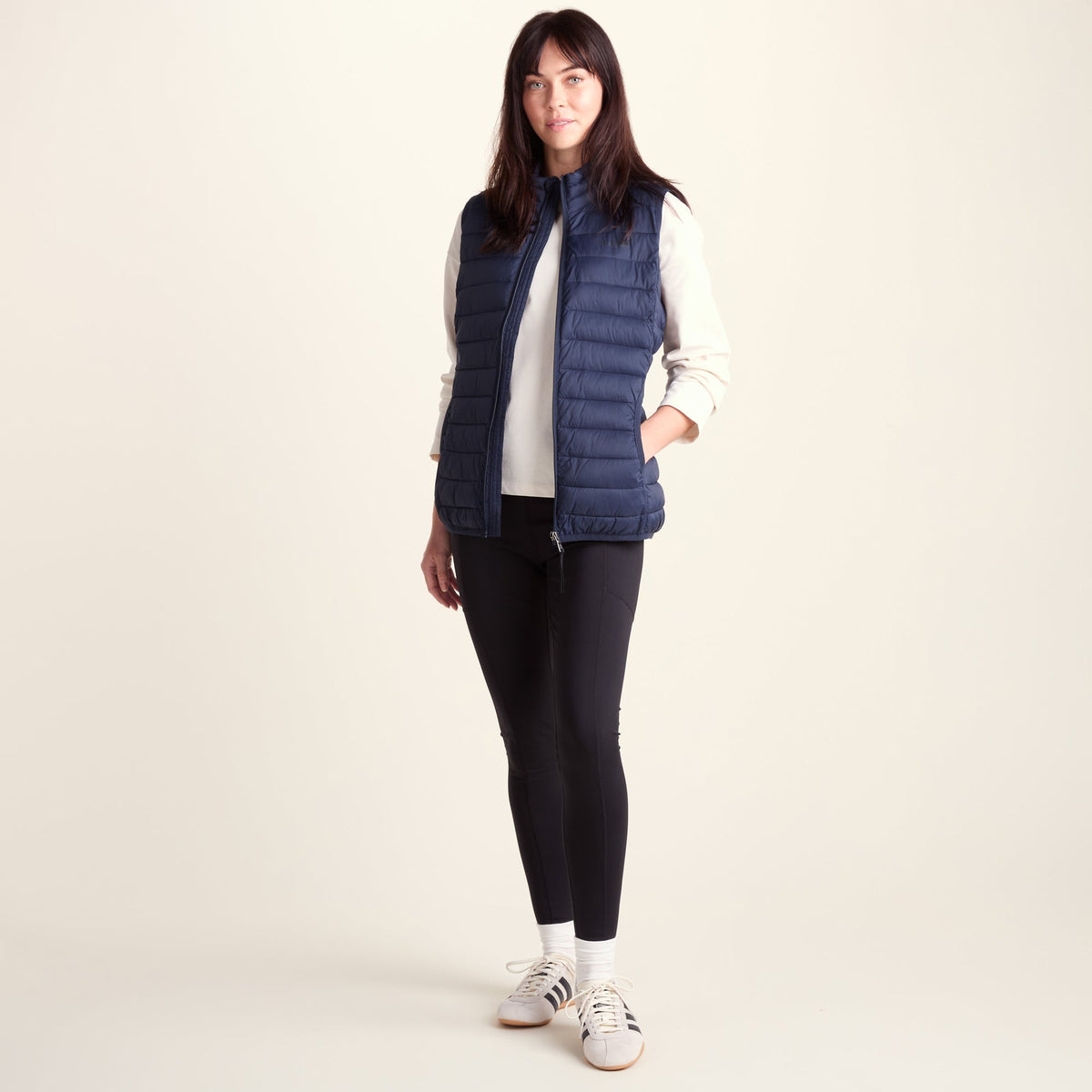 Gibson Womens Insulated Padded Gilet - Dark Indigo - Image 2