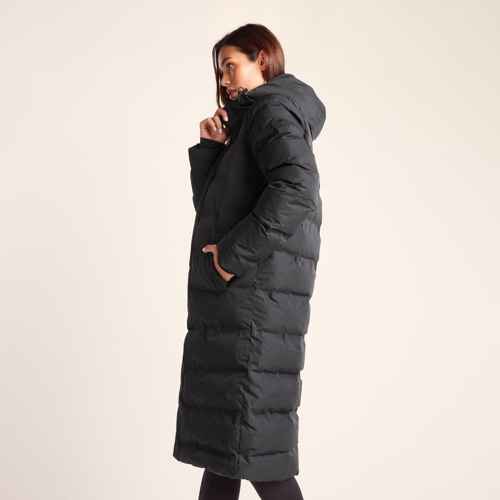 Glaston Womens Shower Resistant Insulated Parka - Black - Image 4