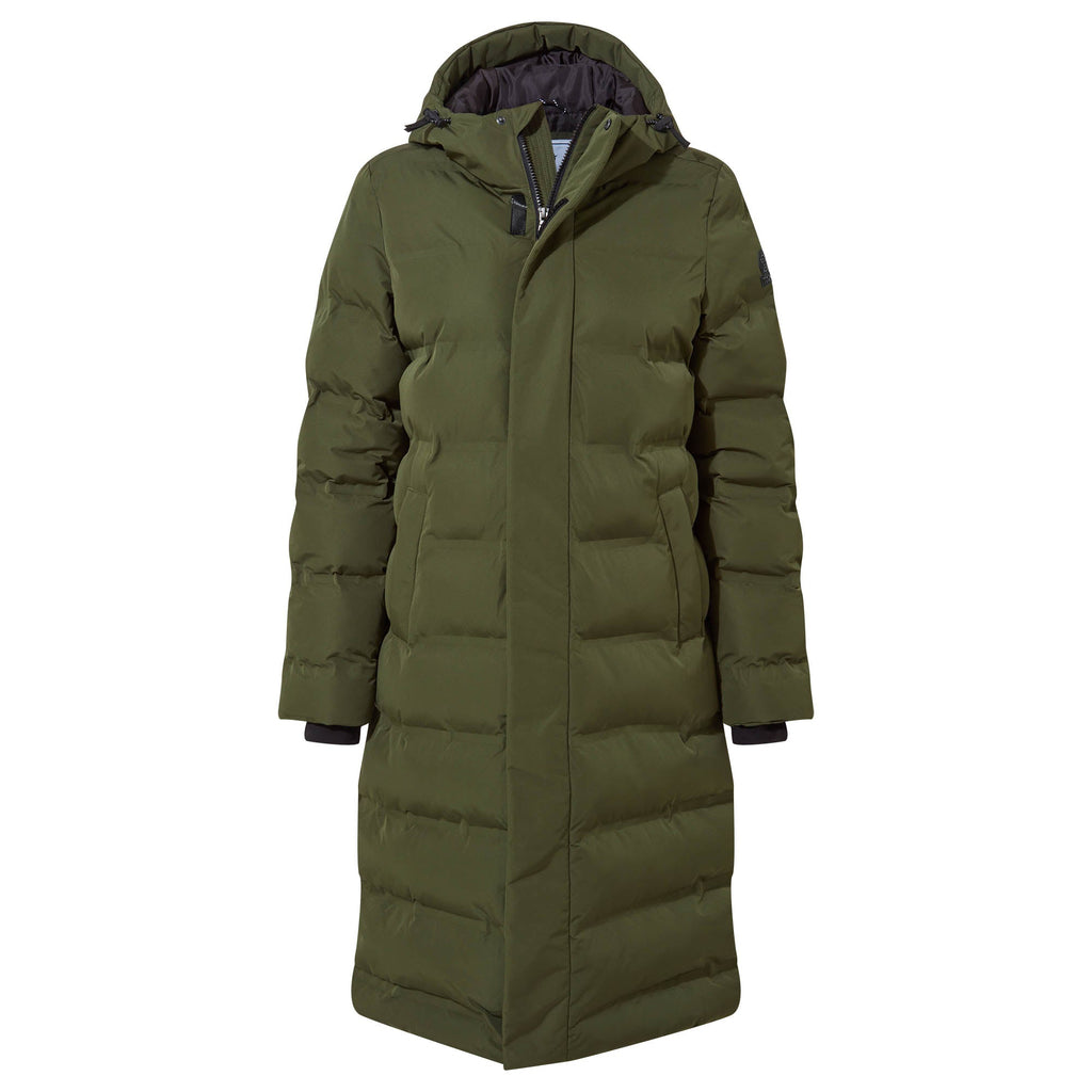 Glaston Womens Shower Resistant Insulated Parka - Dark Green - Image 8