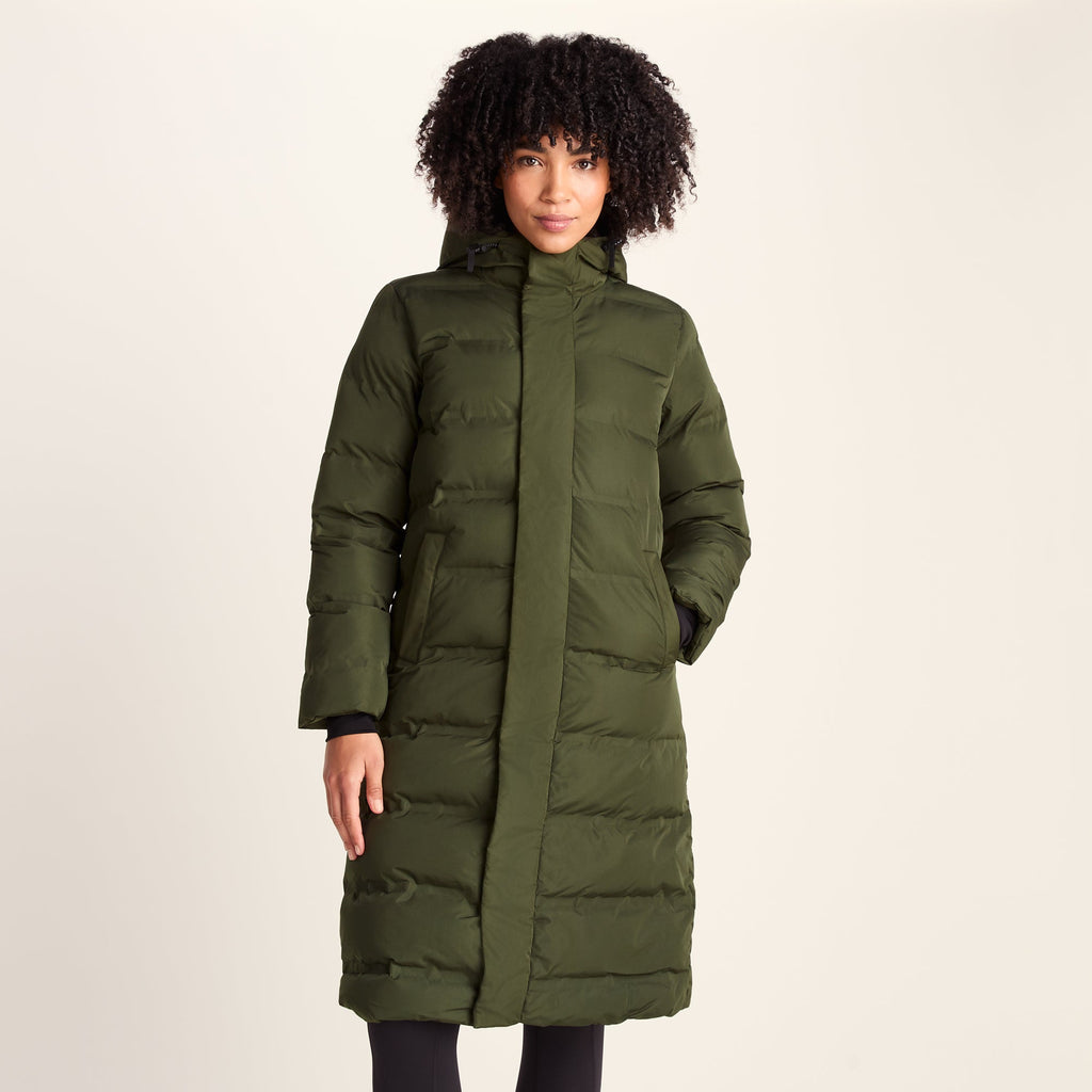 Glaston Womens Shower Resistant Insulated Parka - Dark Green - Image 2