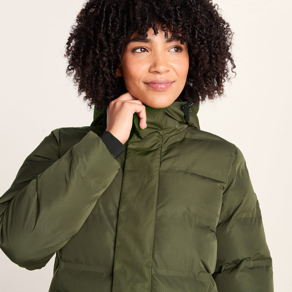 Glaston Womens Shower Resistant Insulated Parka - Dark Green - Image 6