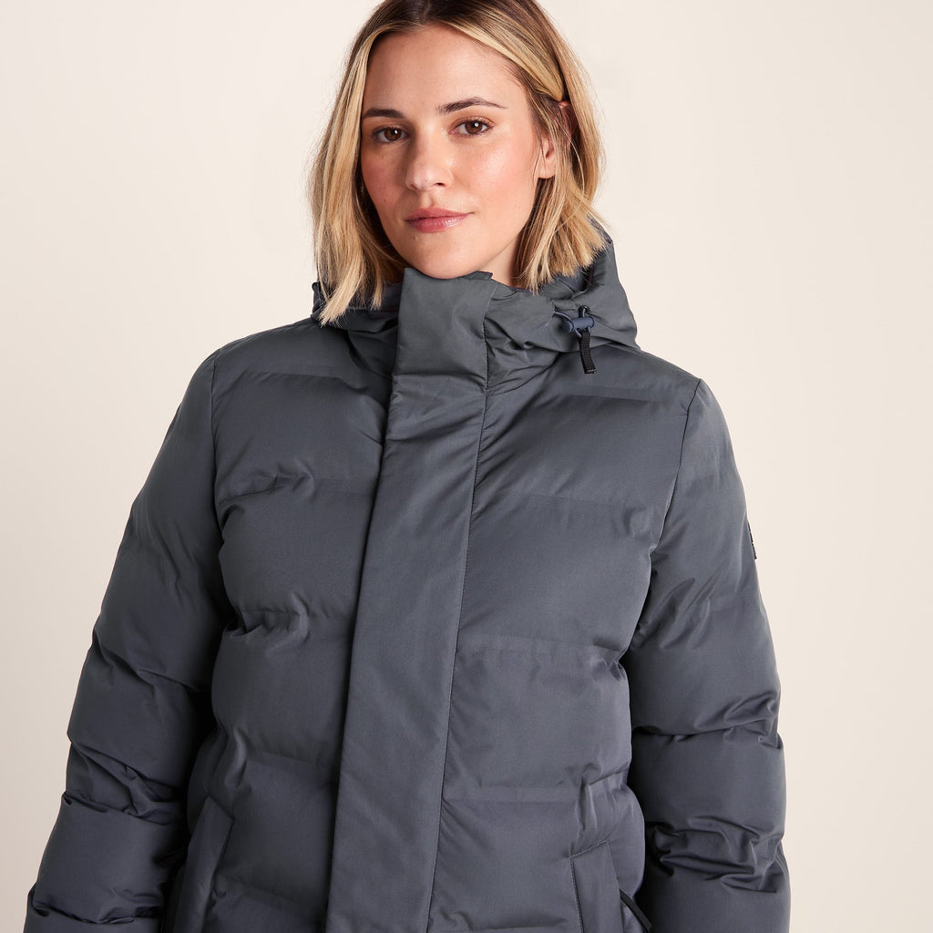 Glaston Womens Shower Resistant Insulated Parka - Washed Blue - Image 3