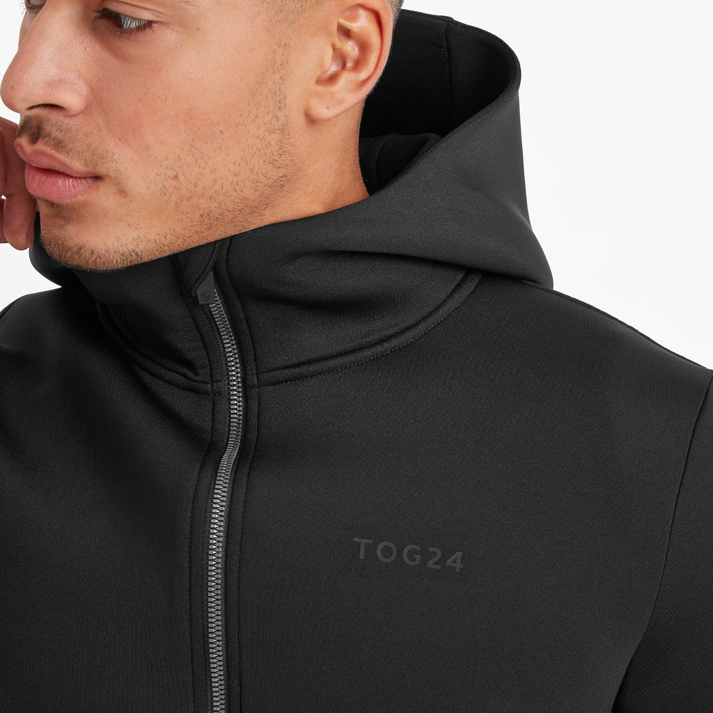 Glide Mens Tech Hoodie - Black - Image 5