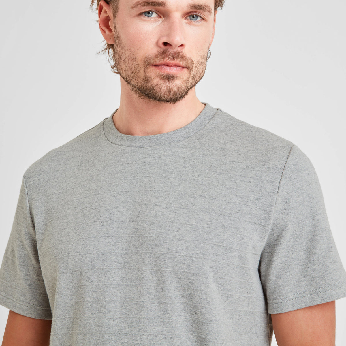 Goodman Mens Supersoft T-Shirt - Light Grey Marl - Image 8