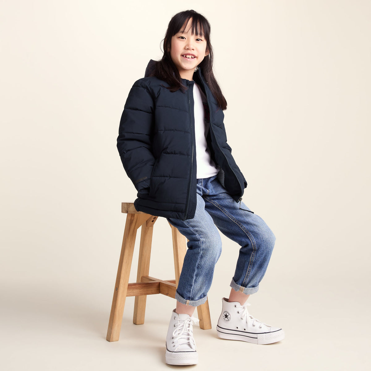 Harecroft Kids Padded Jacket - Dark Indigo - Image 4