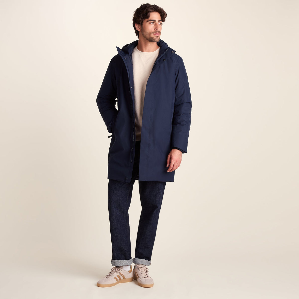 Harris Mens Waterproof Insulated Parka - Dark Marine - Image 2