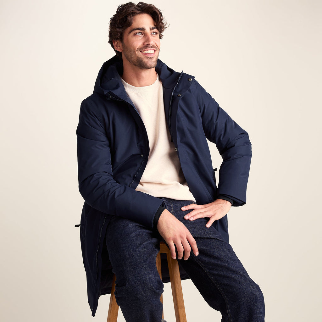 Harris Mens Waterproof Insulated Parka - Dark Marine - Image 4