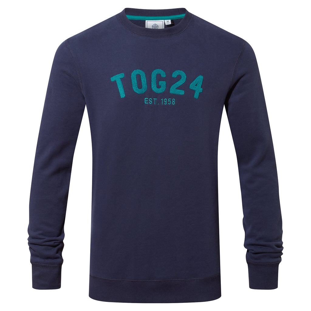 Hawnby Mens Cotton Blend Sweat - Dark Marine - Image 6