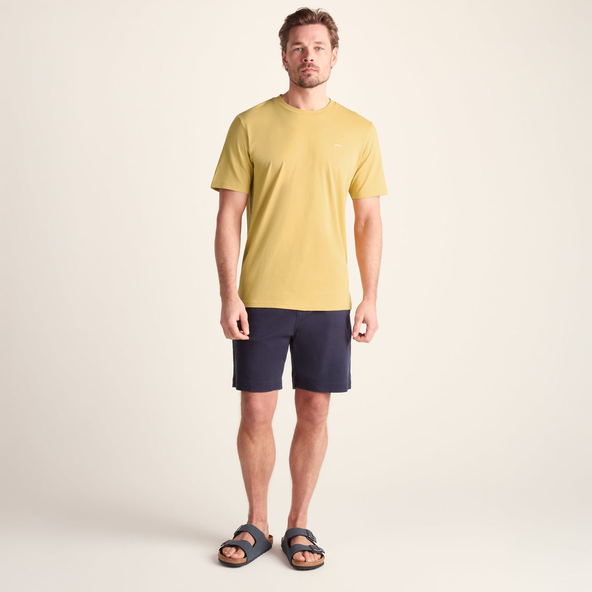Howard Mens 100% Cotton Supersoft T-Shirt - Pale Amber - Image 3
