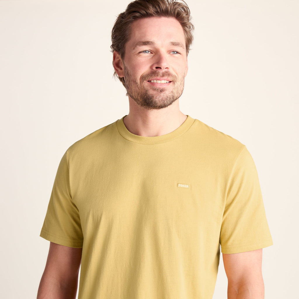 Howard Mens 100% Cotton Supersoft T-Shirt - Pale Amber - Image 6