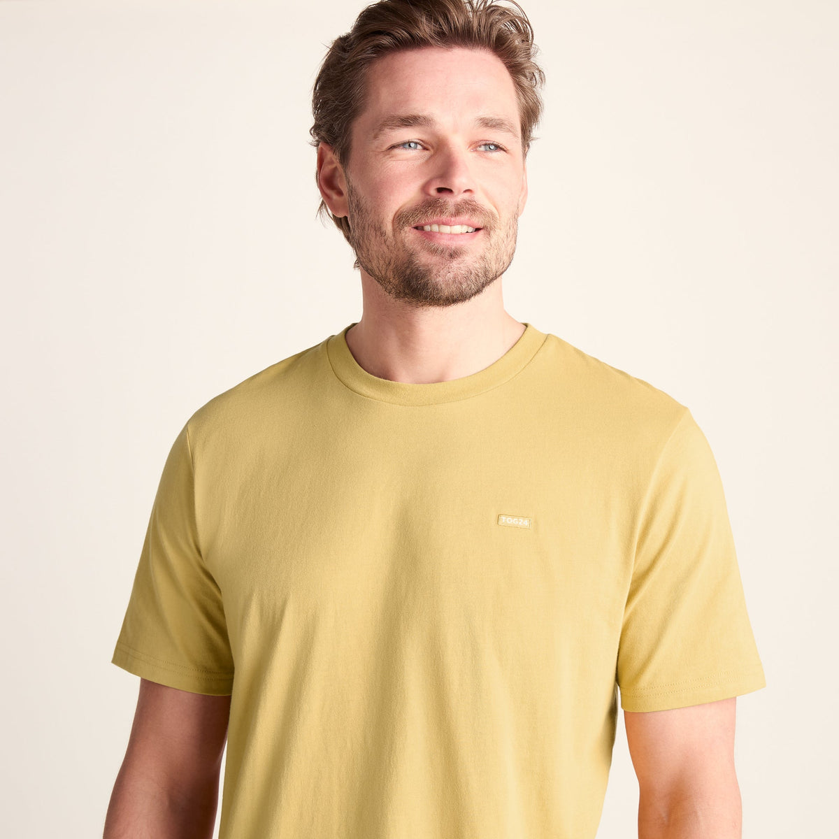 Howard Mens 100% Cotton Supersoft T-Shirt - Pale Amber - Image 6