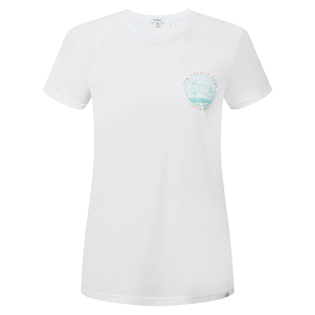 Ireland Womens 100% Cotton T-Shirt - Optic White - Image 4