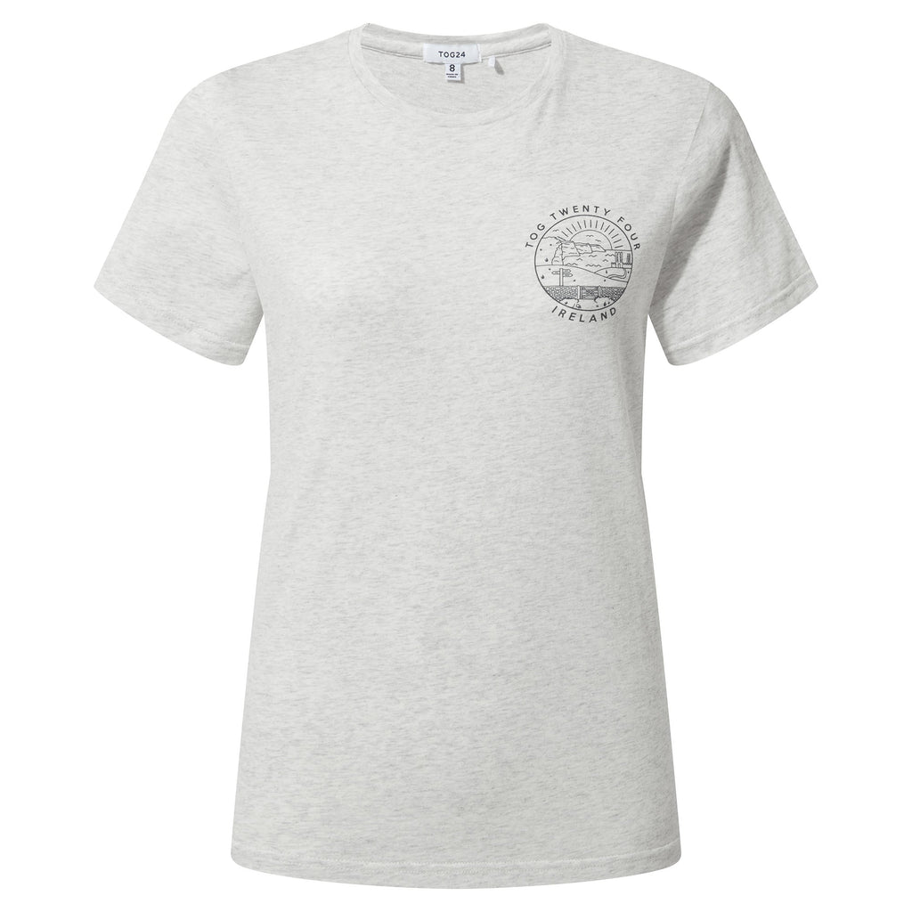 Ireland Womens 100% Cotton T-Shirt - Ice Grey Marl - Image 6