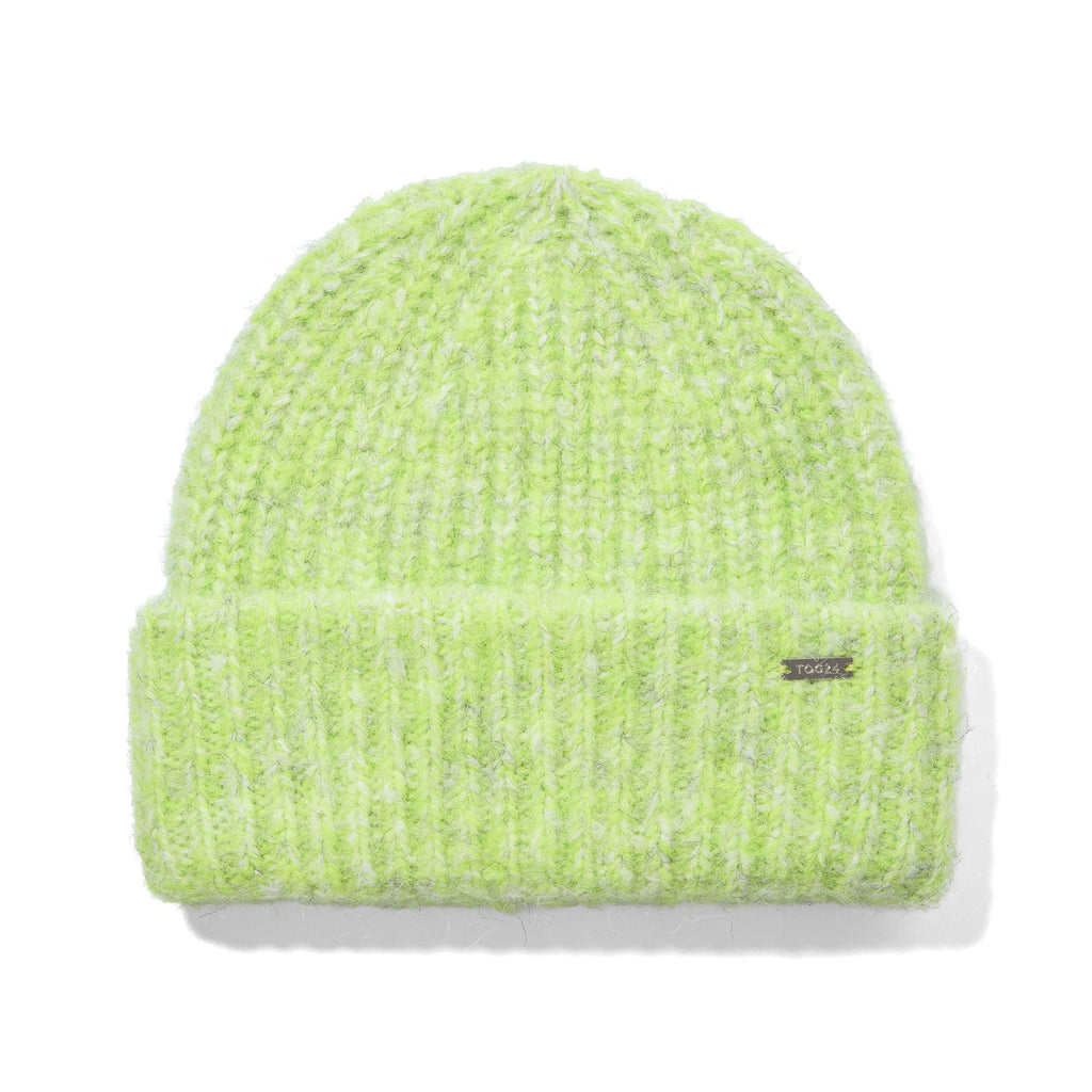 Isabella Supersoft Chunky Knit Beanie - Lemon Lime Melange - Image 4