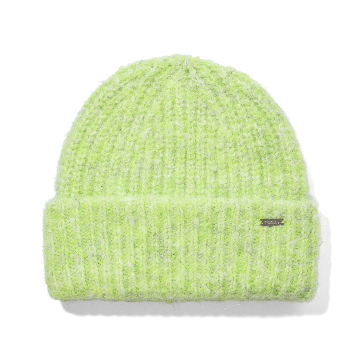 Isabella Supersoft Chunky Knit Beanie - Lemon Lime Melange - Image 4