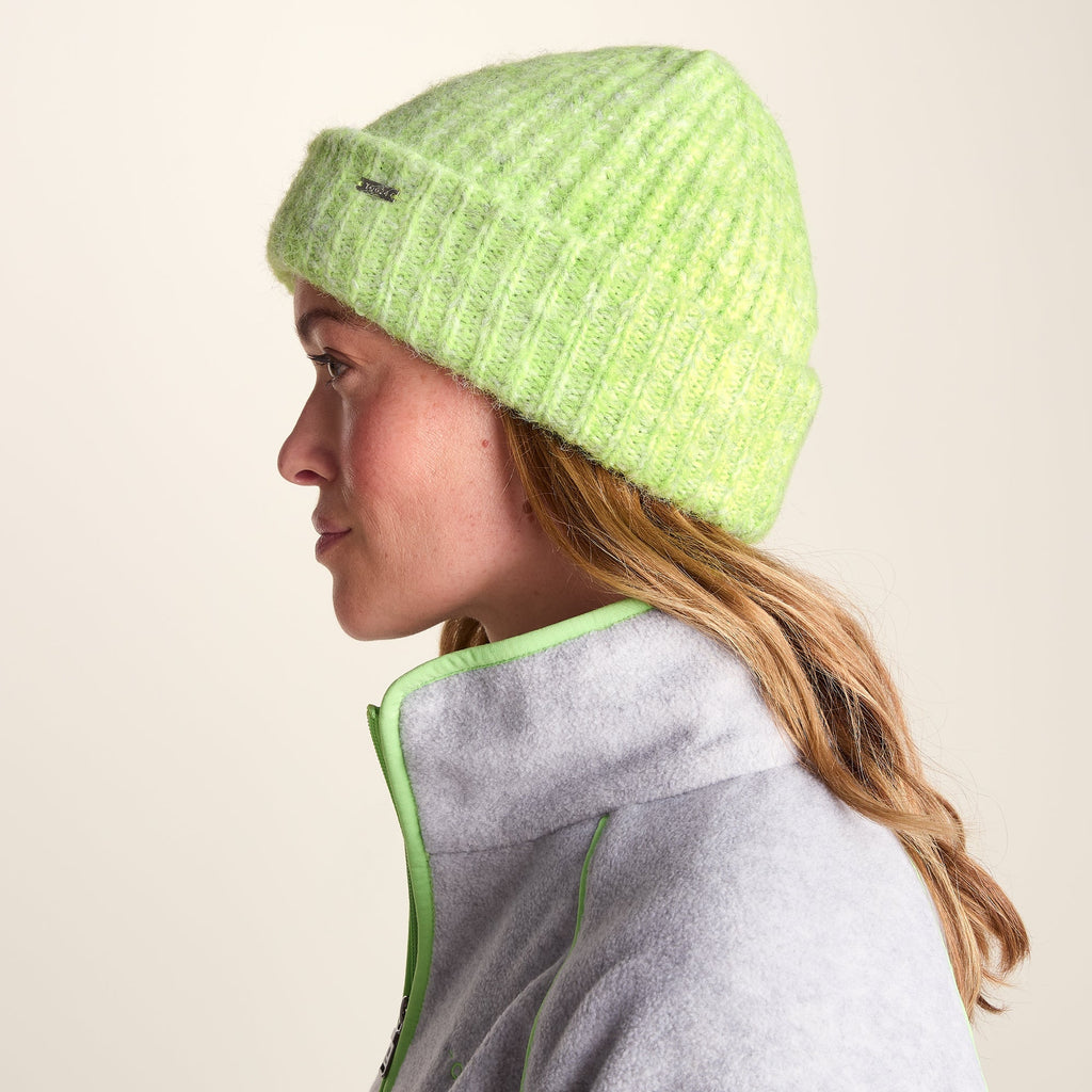 Isabella Supersoft Chunky Knit Beanie  - Lemon Lime Melange