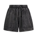Jessica Womens Tencel Lyocel Shorts - Washed Black - Image 6