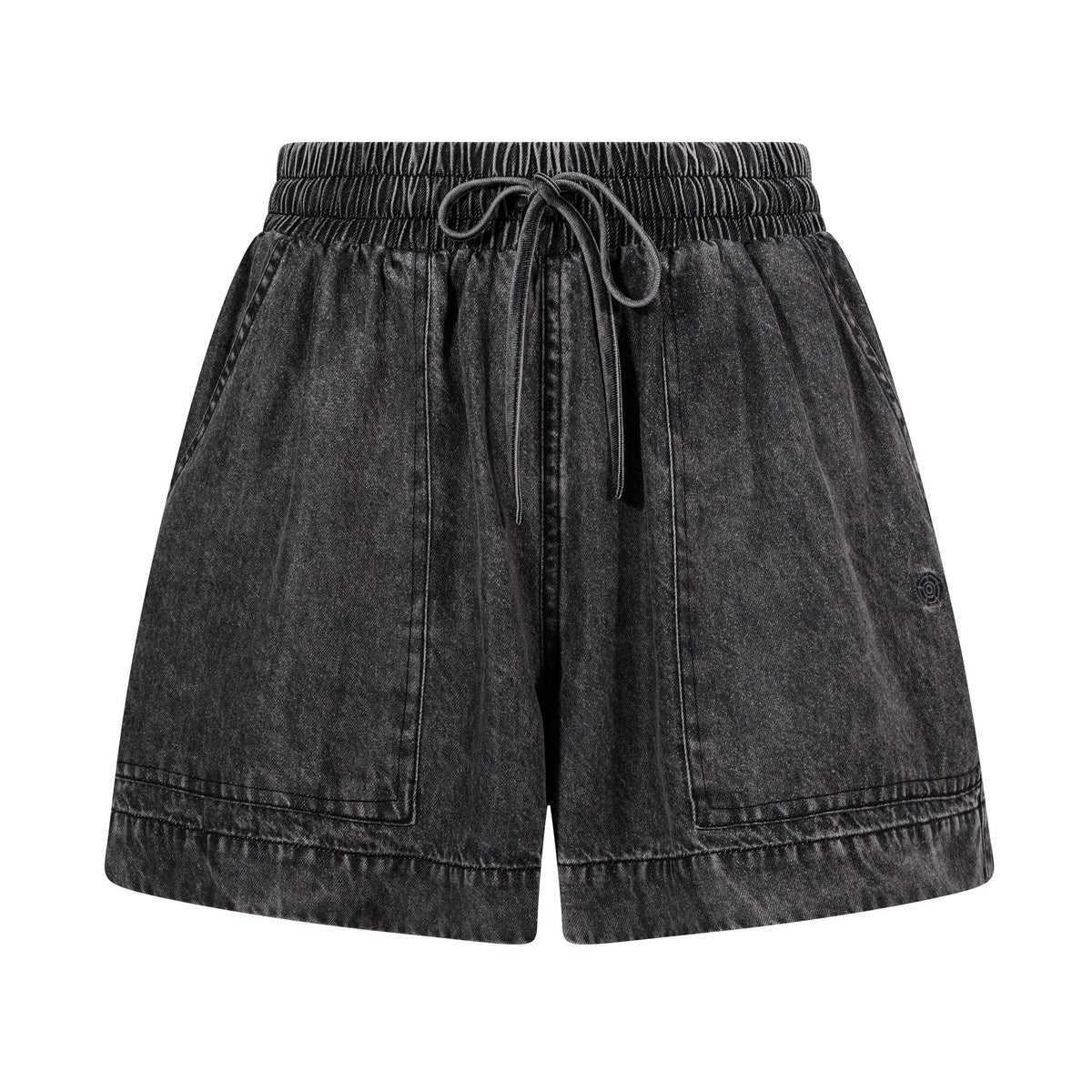Jessica Womens Tencel Lyocel Shorts - Washed Black - Image 6