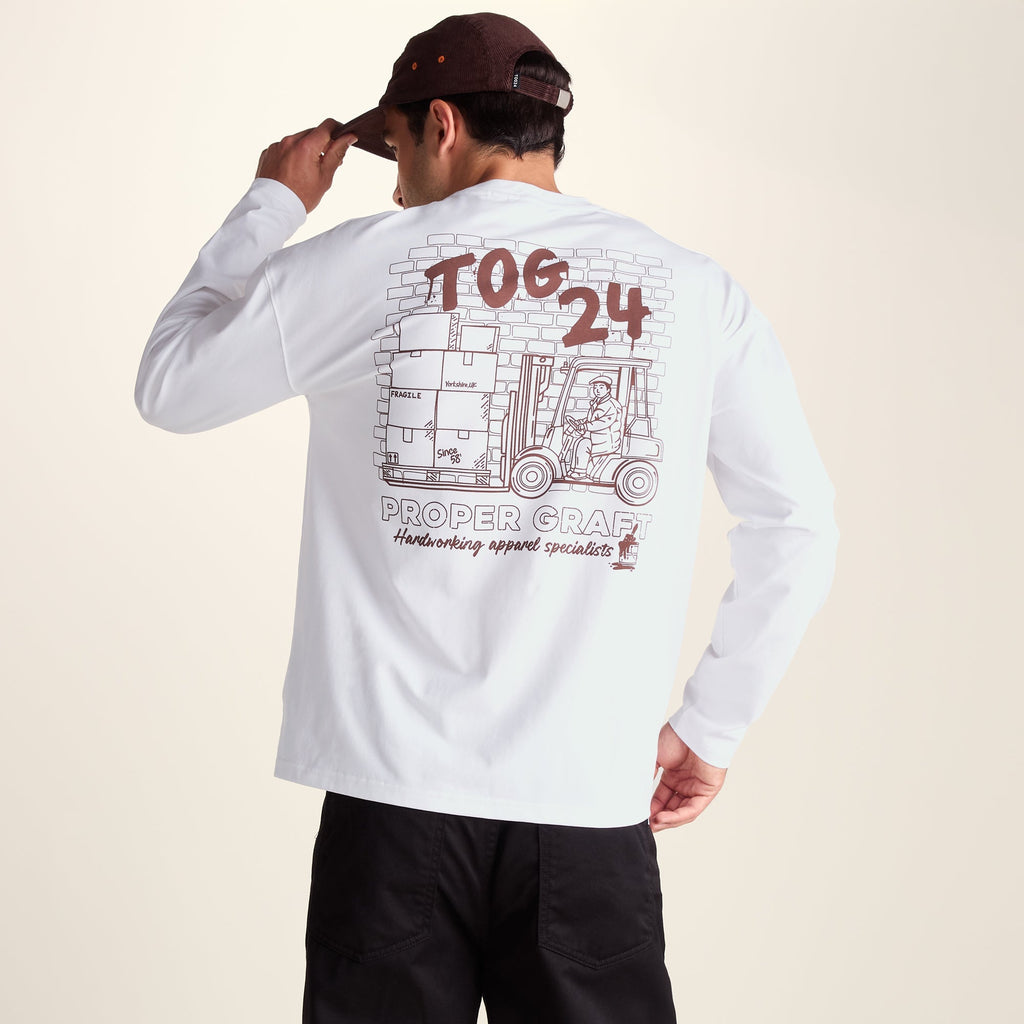 Kaycee Mens Premium Heavyweight 100% Cotton Jersey Top - Optic White - Image 4