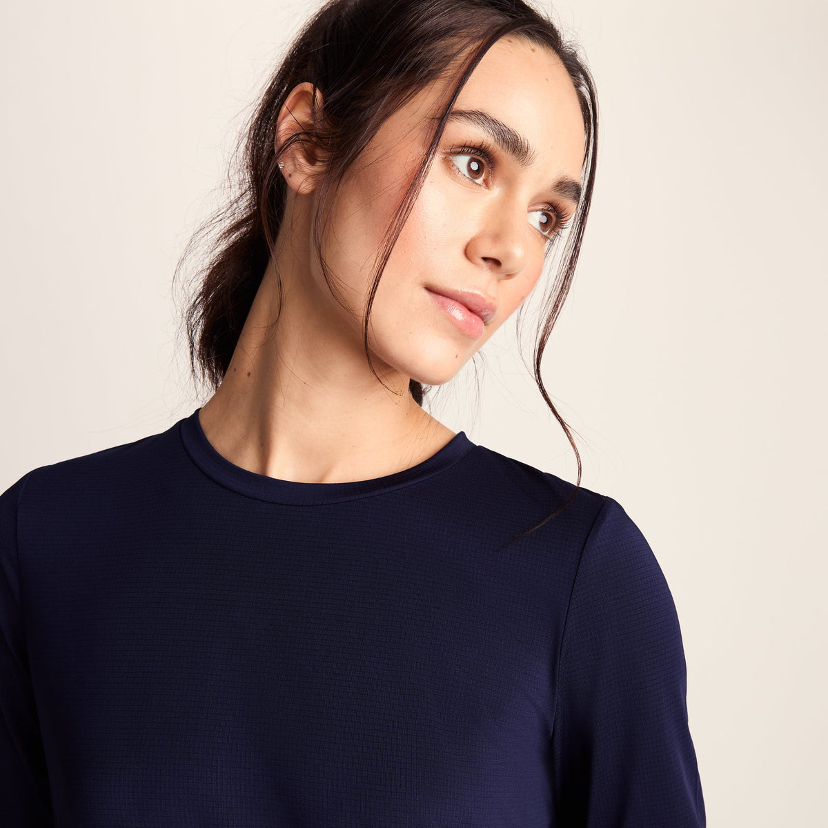 Kehlani Womens Long Sleeve Performance Top - Oxford Blue - Image 6