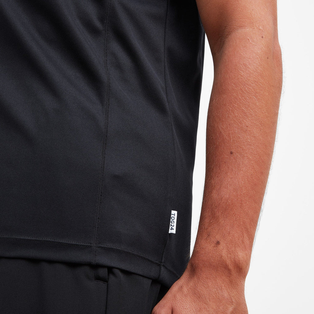 Kennedy Mens Tech T-Shirt - Black - Image 3
