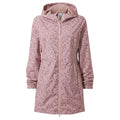 Kilnsey Womens Waterproof Jacket - Dusky Rose Brushstroke Print - Image 8