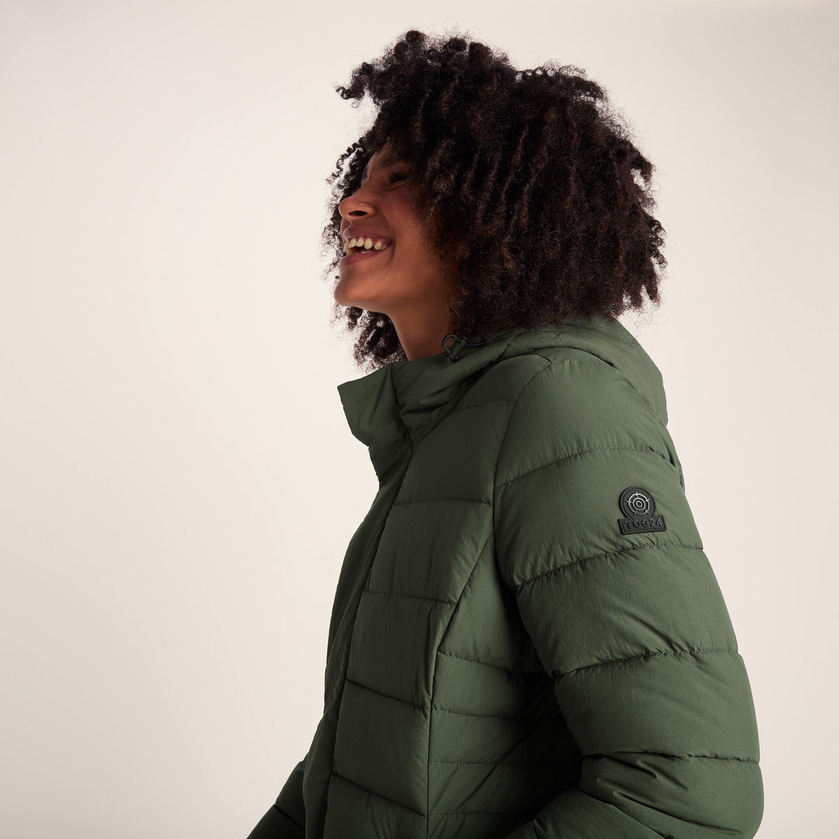 Kirkham Womens Long Shower Resistant Insulated Jacket - Dark Green - Image 6