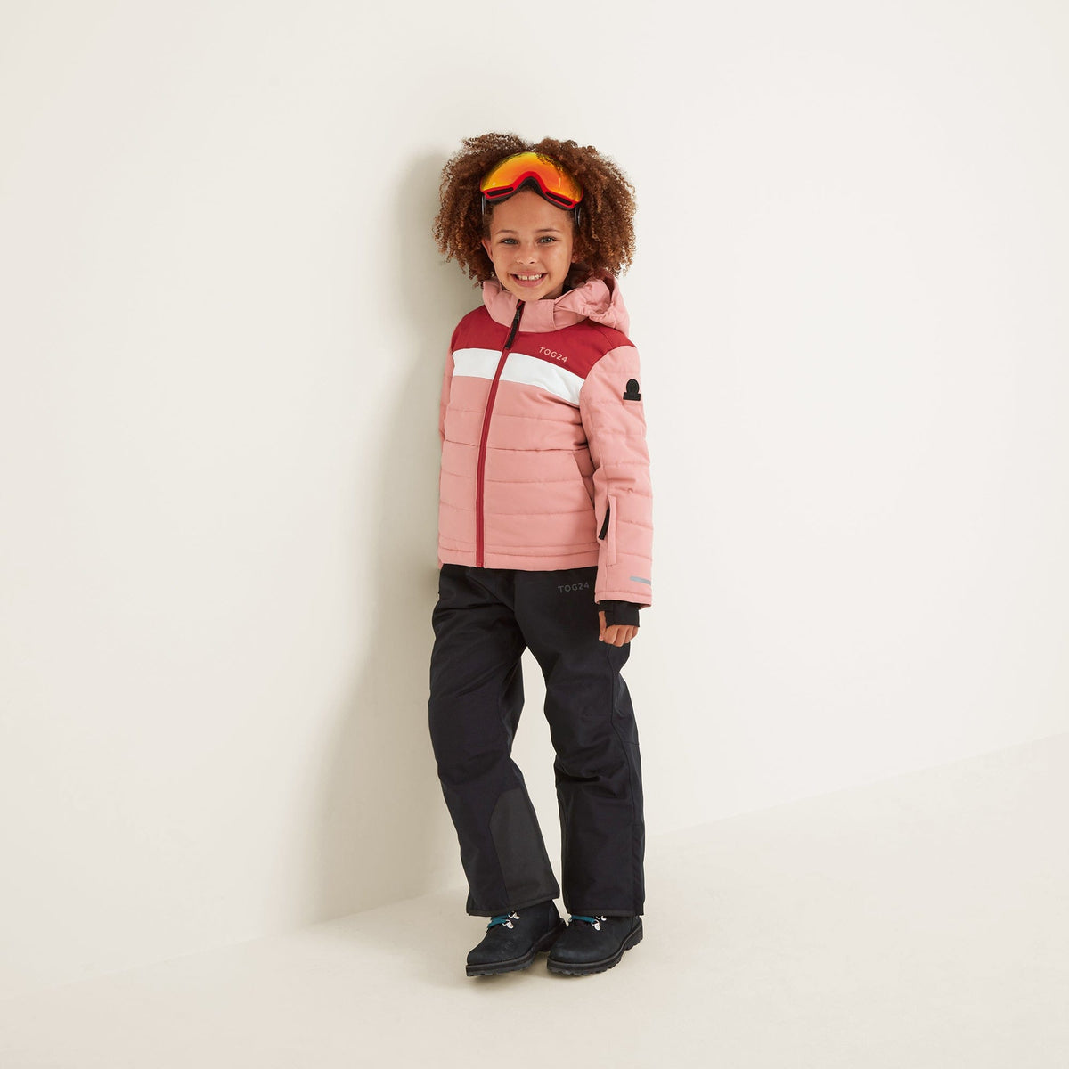 Laithe Kids Ski Jacket - Playful Pink/Dark Pink - Image 4