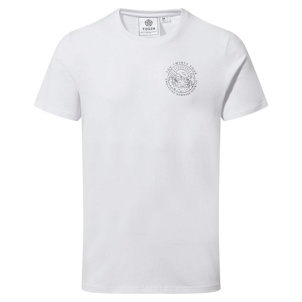 Lakes Mens 100% Cotton Supersoft T-Shirt - White - Image 4