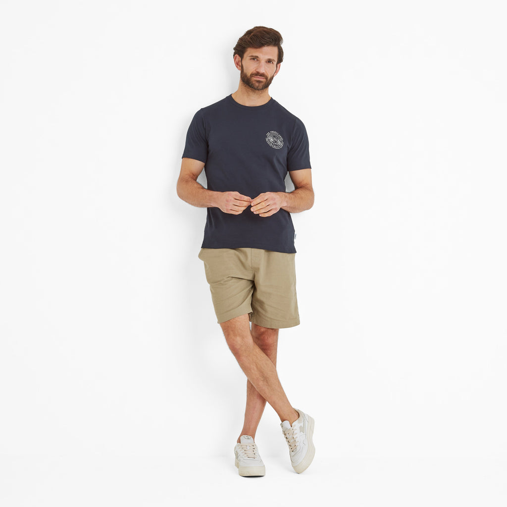 Lakes Mens 100% Cotton Supersoft T-Shirt - Dark Indigo - Image 3