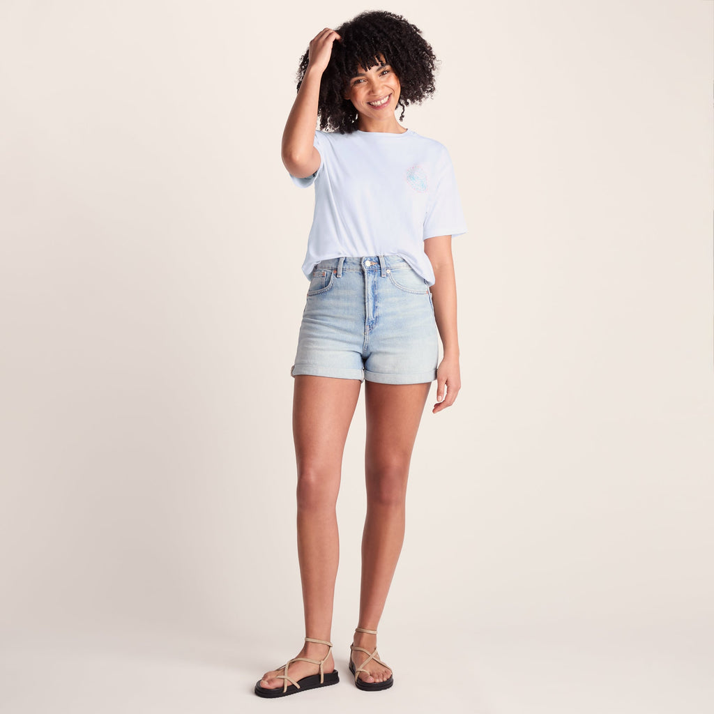 Lakeside Womens 100% Cotton Supersoft Relaxed Fit T-Shirt - Optic White - Image 2
