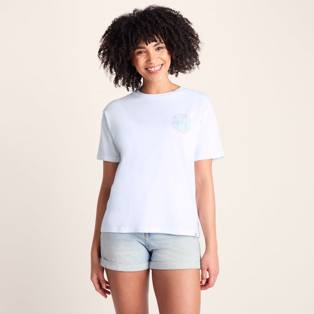 Lakeside Womens 100% Cotton Supersoft Relaxed Fit T-Shirt - Optic White - Image 6