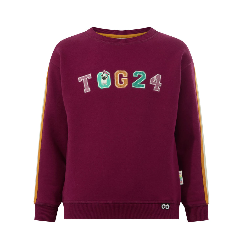 Lonk Shaun the Sheep Kids Supersoft Graphic Crew Neck Sweatshirt - Beetroot Red - Image 8