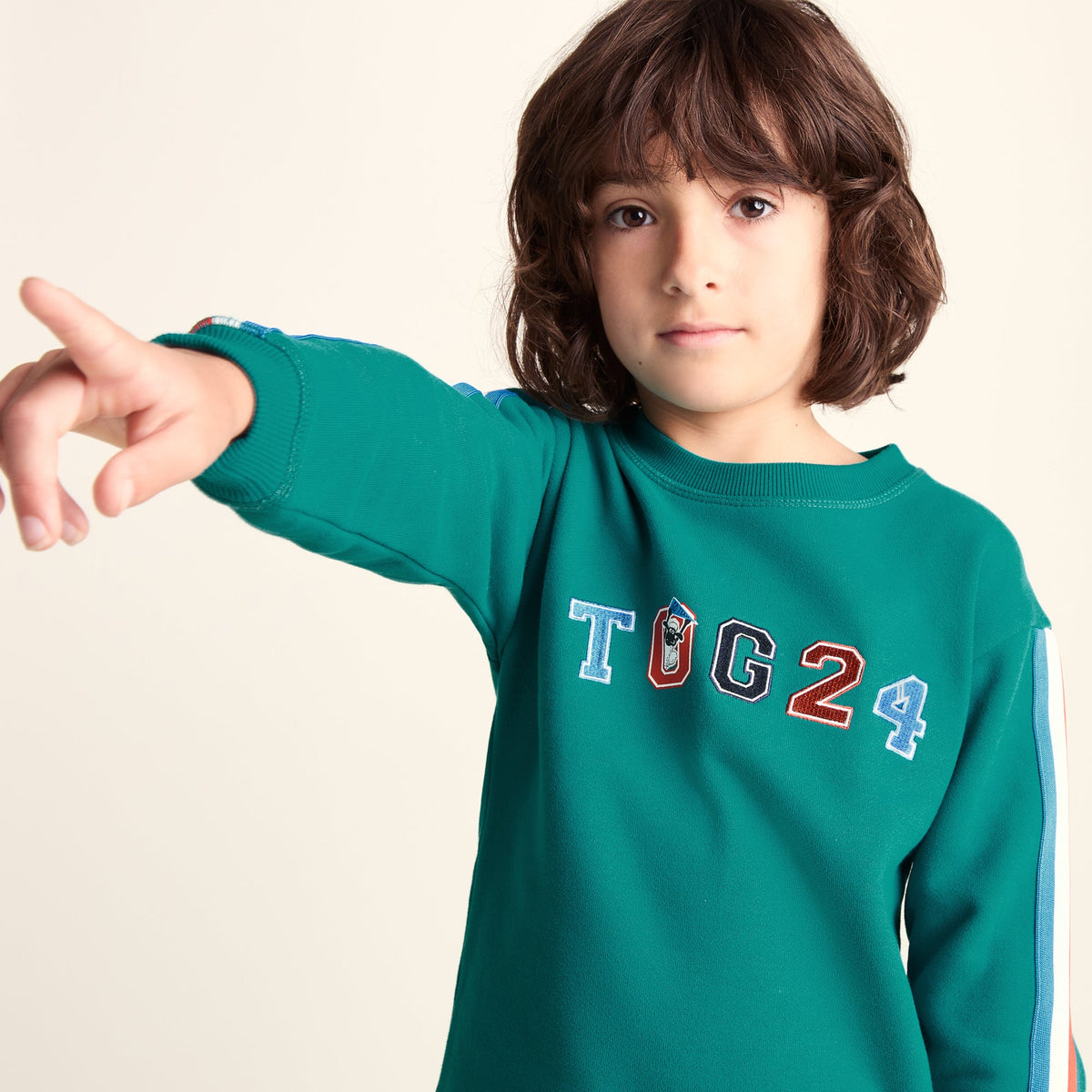 Lonk Shaun the Sheep Kids Supersoft Graphic Crew Neck Sweatshirt - Peacock Green - Image 5
