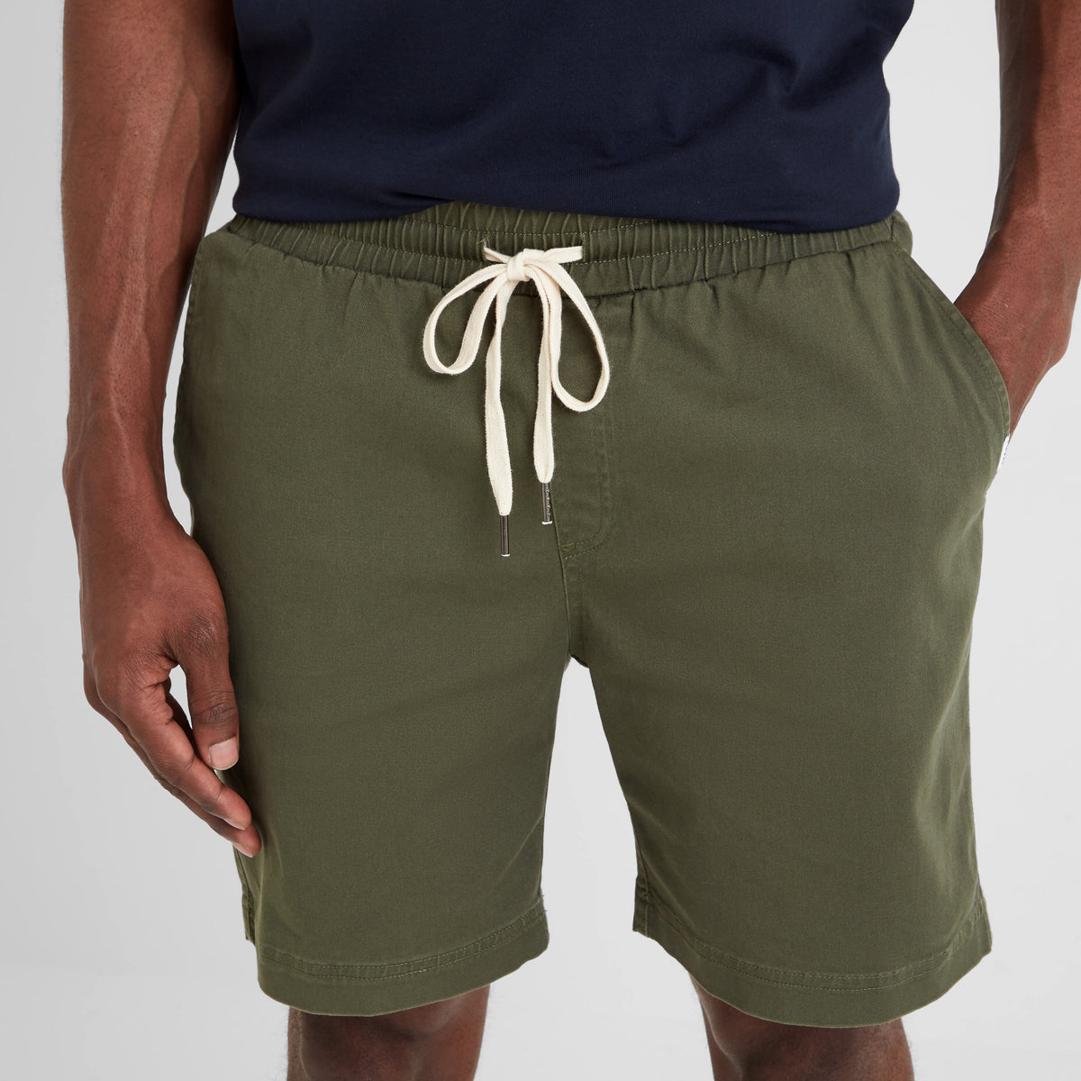 Loredo Mens Cotton Blend Shorts - Forage Green - Image 3